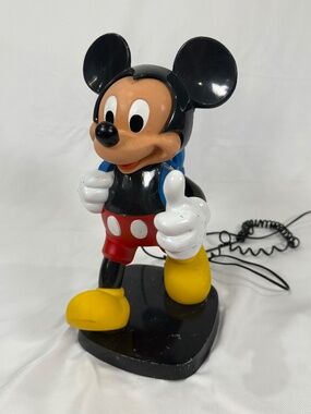 Vintage Mickey Mouse Phone WORKING 📞 Retro Disney Tyco